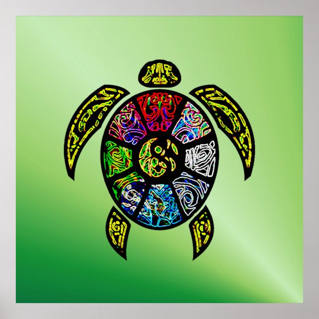 Póster Turtle Ba-Gua (Frente)