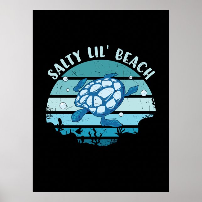 Poster Turtle Lover | Até Praia (Frente)