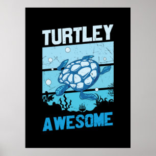 Poster Turtle Lover   Turtley Incrível