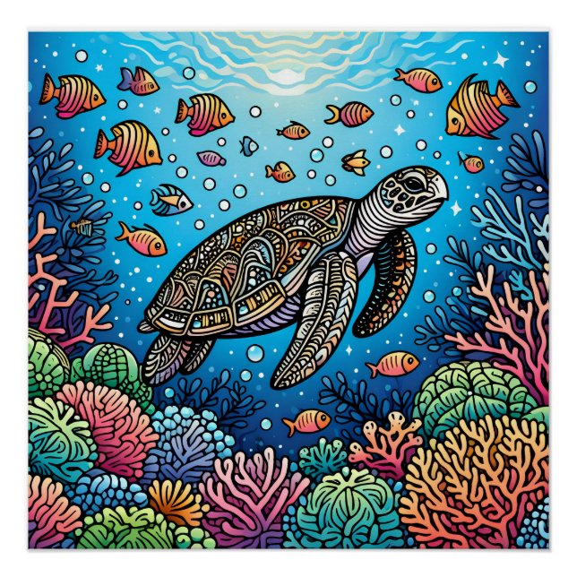 Póster Turtle Tales (Frente)