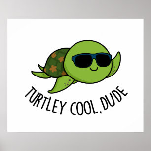 Poster Turtley Legal Dude, Tartaruga Bonita