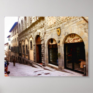 Poster Tuscany. Italy. Cortona.