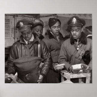 Poster Tuskegee Airmen - 332º Grupo de Combate