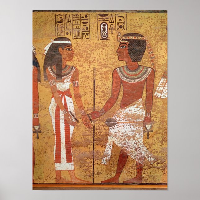 Póster Tutankhamun e sua esposa, Ankhesenamun (Frente)