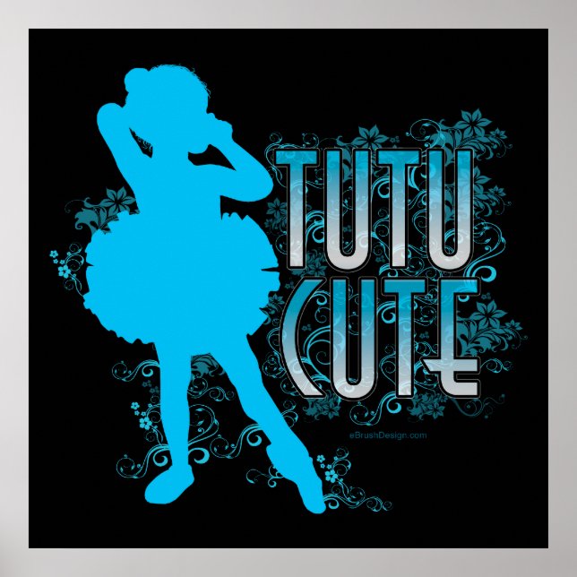 Póster TuTu Cute (Azul) (Frente)