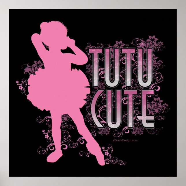 Poster Tutu Cute (Rosa) (Frente)