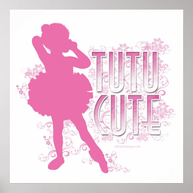 Póster Tutu Cute (Rosa) (Frente)
