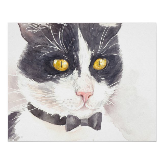 Póster Tuxedo cat (Frente)