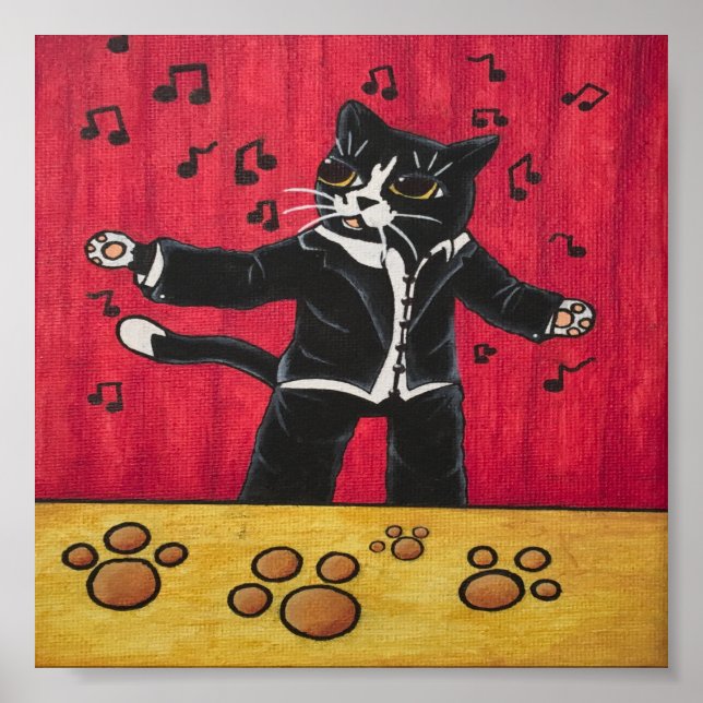 Poster Tuxedo Opera Song Cat (Frente)