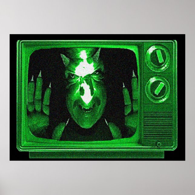 Poster TV Demônio. (Frente)