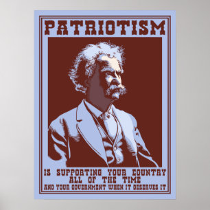Poster Twain - Patriotismo