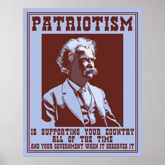 Poster Twain - Patriotismo (Frente)