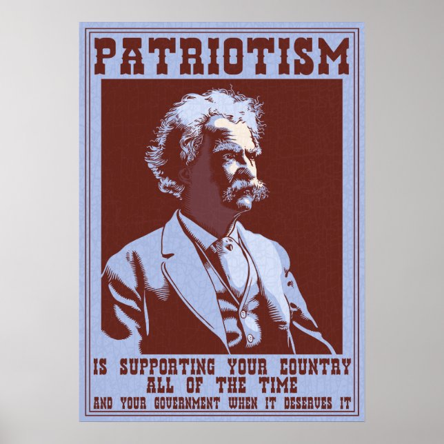 Póster Twain - Patriotismo (Frente)