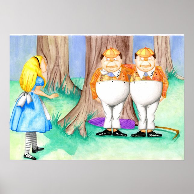 Póster Tweedledee e Tweedledum (Frente)