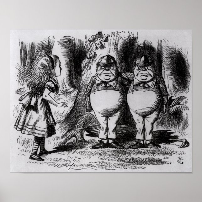 Póster Tweedledum e Tweedledee (Frente)