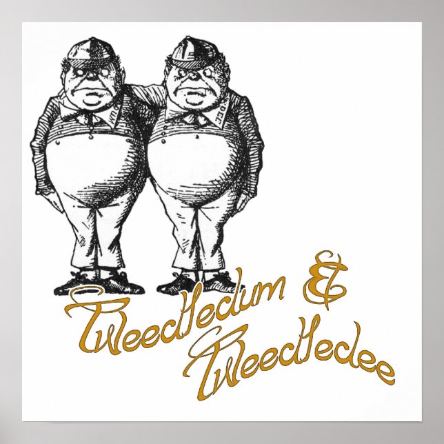Póster Tweedledum & Tweedledee (Frente)