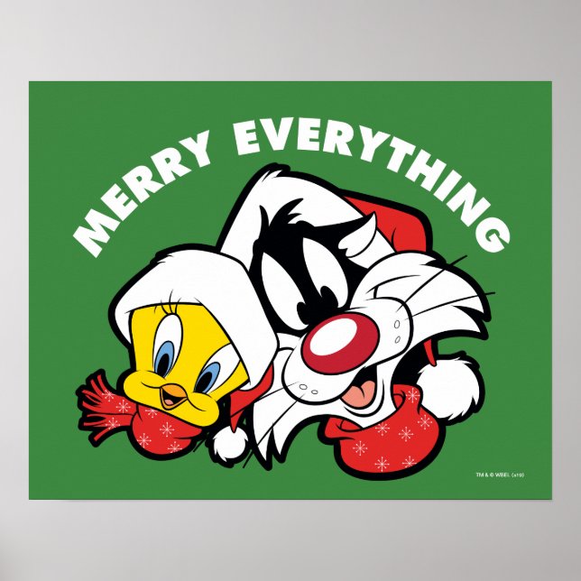 Poster TWEETY™ & SYLVESTER™ "Feliz Tudo" (Frente)