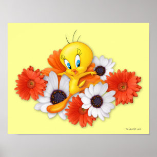 Póster Tweety with Daisies