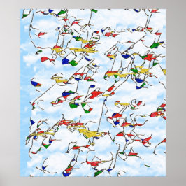 Póster Twigs em cascata