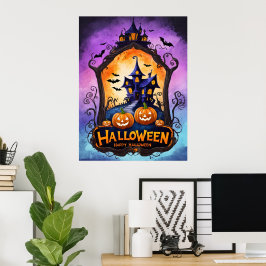 Poster Twilight Haunt: Uma Aventura Whimsical Halloween