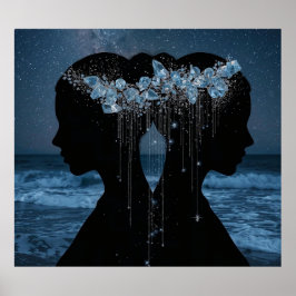 Poster Twin Souls Beneath the Stars