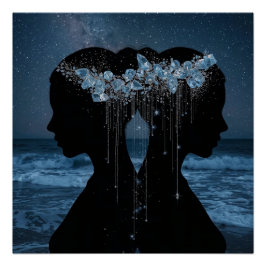 Póster Twin Souls Beneath the Stars
