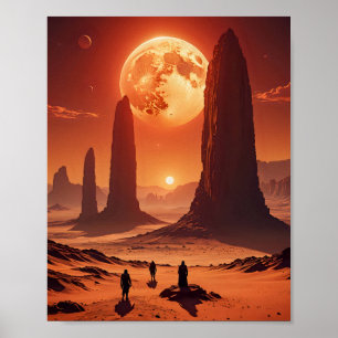 Poster Twin Suns sobre o Planeta do Deserto