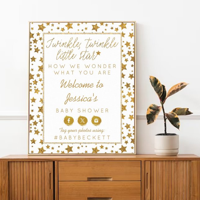 Poster Twink, Twinkle Little Star Chá de fraldas Bem-vind (Criador carregado)