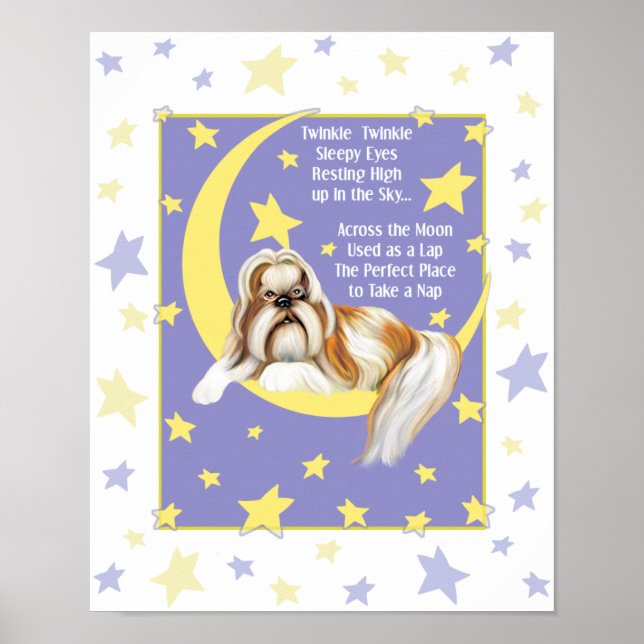 Póster Twinkle Shih Tzu (Frente)