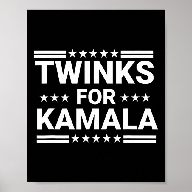 Poster Twinks Para Kamala Harris 1 (Frente)