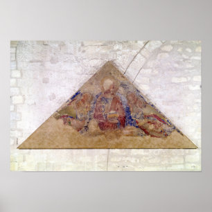 Poster Tympanum representando a Bênção do Salvador, 1341