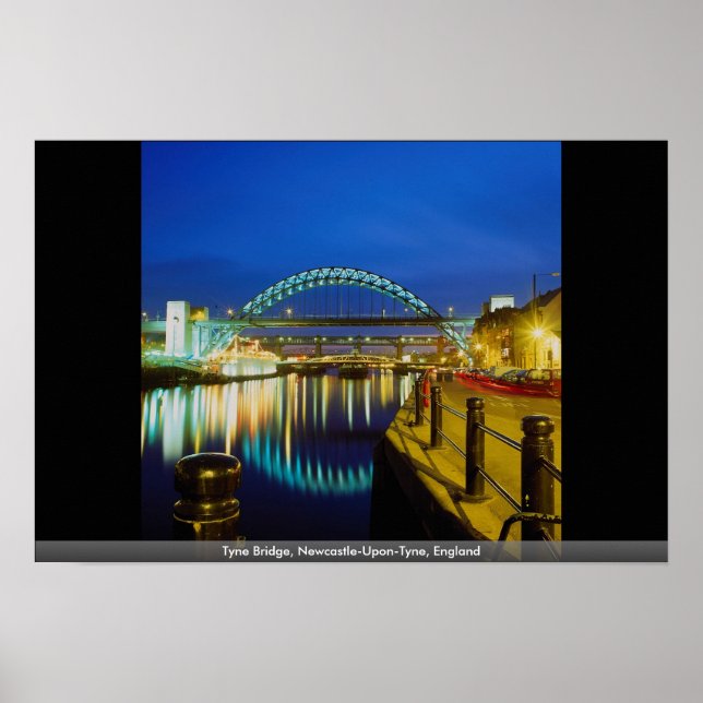 Póster Tyne Bridge, Newcastle-On-Tyne, Inglaterra (Frente)