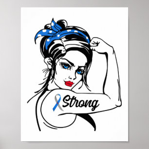 Poster Type 1 Diabetes Awareness Strong Rosie Mom