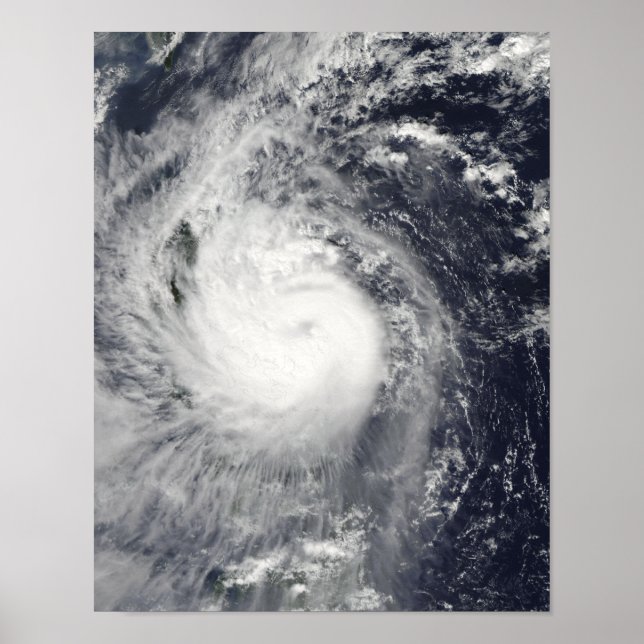 Poster Typhoon Mirinae a oeste (Frente)