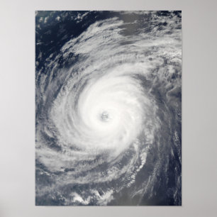 Póster Typhoon Sudal south of Japan
