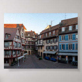Poster Typical houses in Colmar
