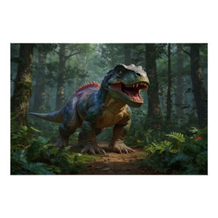 Póster Tyrannosaurus Diversão Pré-História T-Shirt