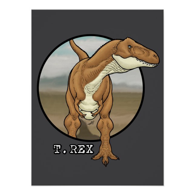 Póster Tyrannosaurus rex #1 (Frente)