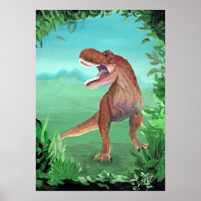 Poster Tyrannosaurus Rex Dinosaur (Frente)