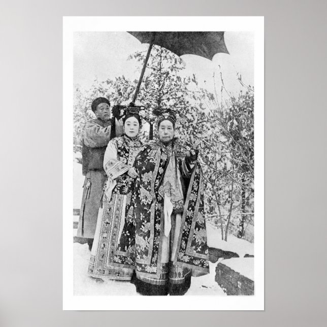 Poster Tz'u Hsi (1835-1908) Empress Dowager da China, c.1 (Frente)