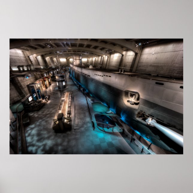 PÓSTER U-505 SUBMARINA ALEMÃ U-BOAT (Frente)