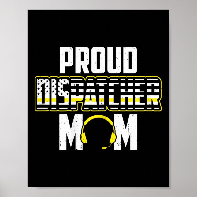 Poster U Flag 911 Dispatcher Mãe 4 De Julho (Frente)