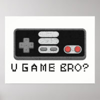 U GAME BRO? Controlador de Jogador de Vídeo Clássi