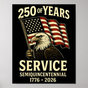 Poster U Patriótico da Celebração do 250º Aniversário Ame