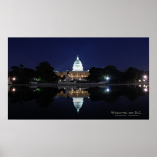 Poster U.S. Capitólio - noite