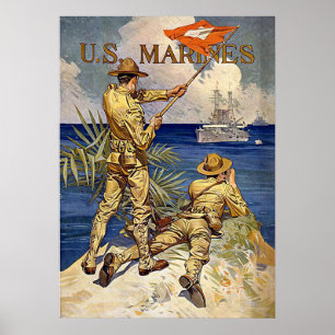 Póster U.S. Fuzileiros navais