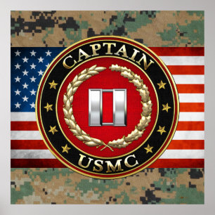 Poster U.S. Fuzileiros navais: Captain (capitão) do USMC