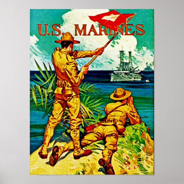 Poster U.S. Marines ~ Signal Flag (Frente)