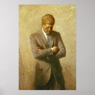 Póster U.S. Presidente John F. Kennedy por Aaron Shikler