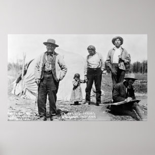 Póster U.S. Recenseamento -- Indianos de Wisconsin: 1911